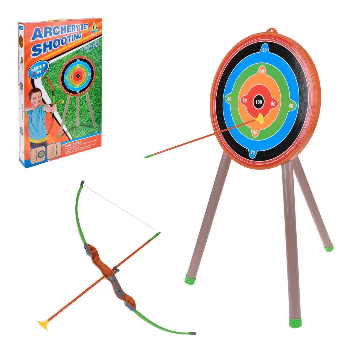 Tiro Al Blanco Con Arco Y Trípode